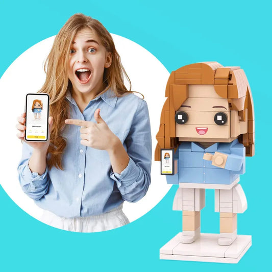 Full Body Customizable 1 Person Custom Brick Figures Small Particle Block Toy Christmas Gifts For Boyfriend AND Girlfriend