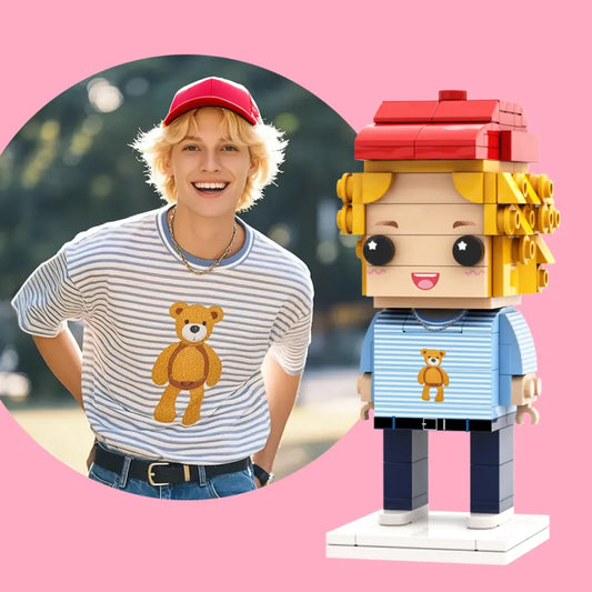 Full Body Customizable 1 Person Custom Brick Figures Small Particle Block Toy Christmas Gifts For Boyfriend AND Girlfriend